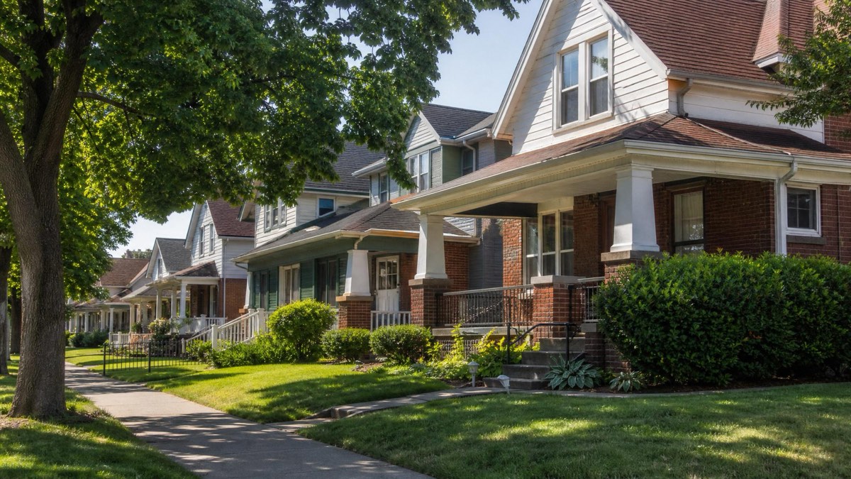 Representative older Cleveland single-family home used as local hero imagery