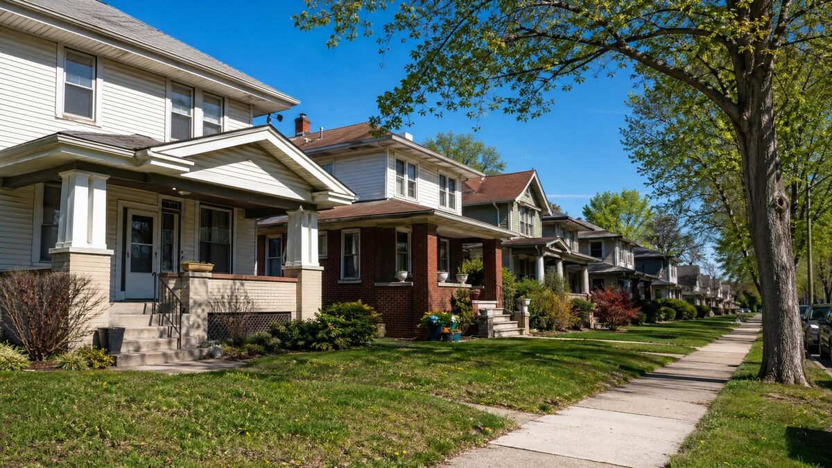 Canton OH homes — older brick and frame residential neighborhoods in Stark County