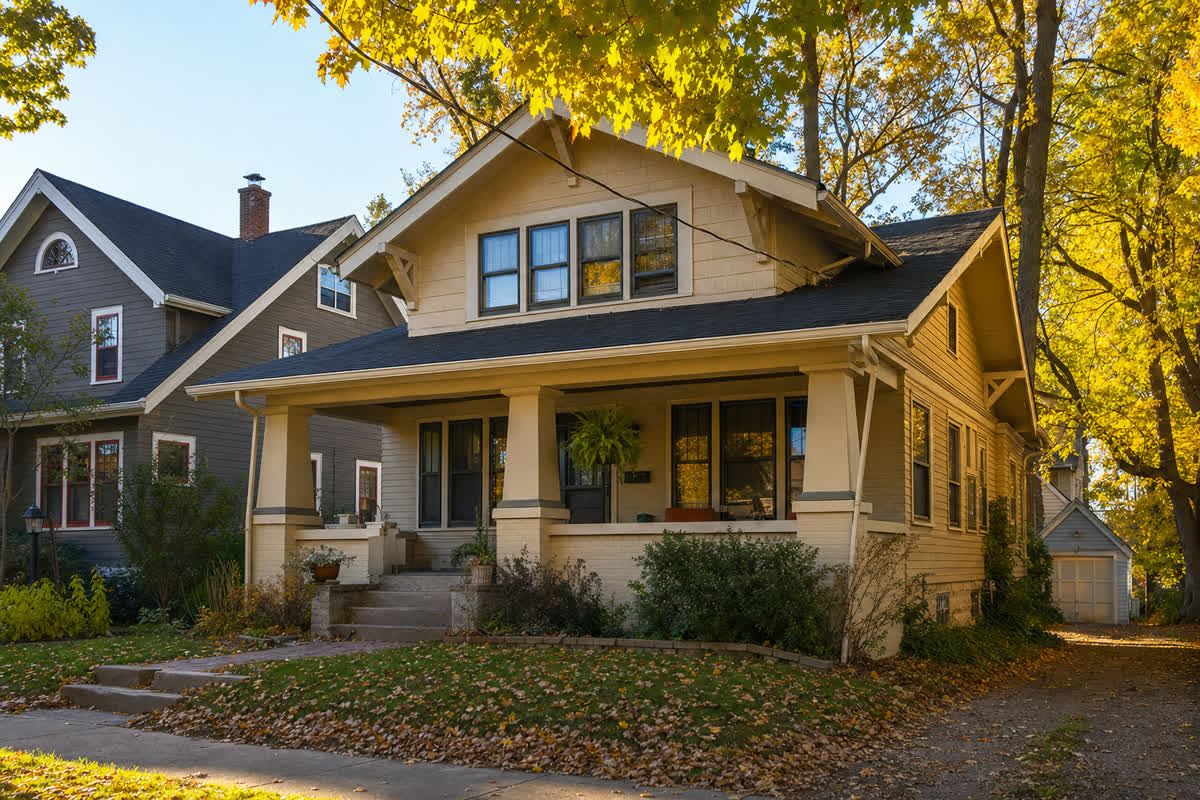 Madison WI homes — Craftsman bungalows and established residential neighborhoods