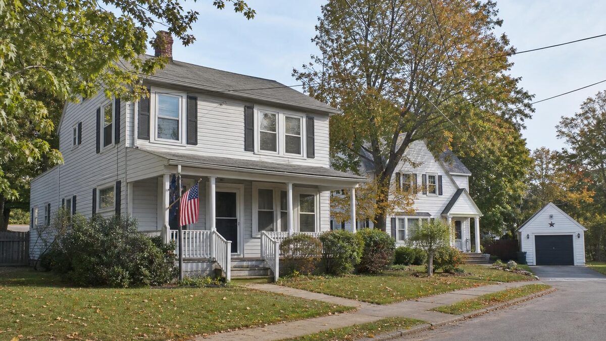 Norwich CT homes — older New England residential neighborhoods in New London County