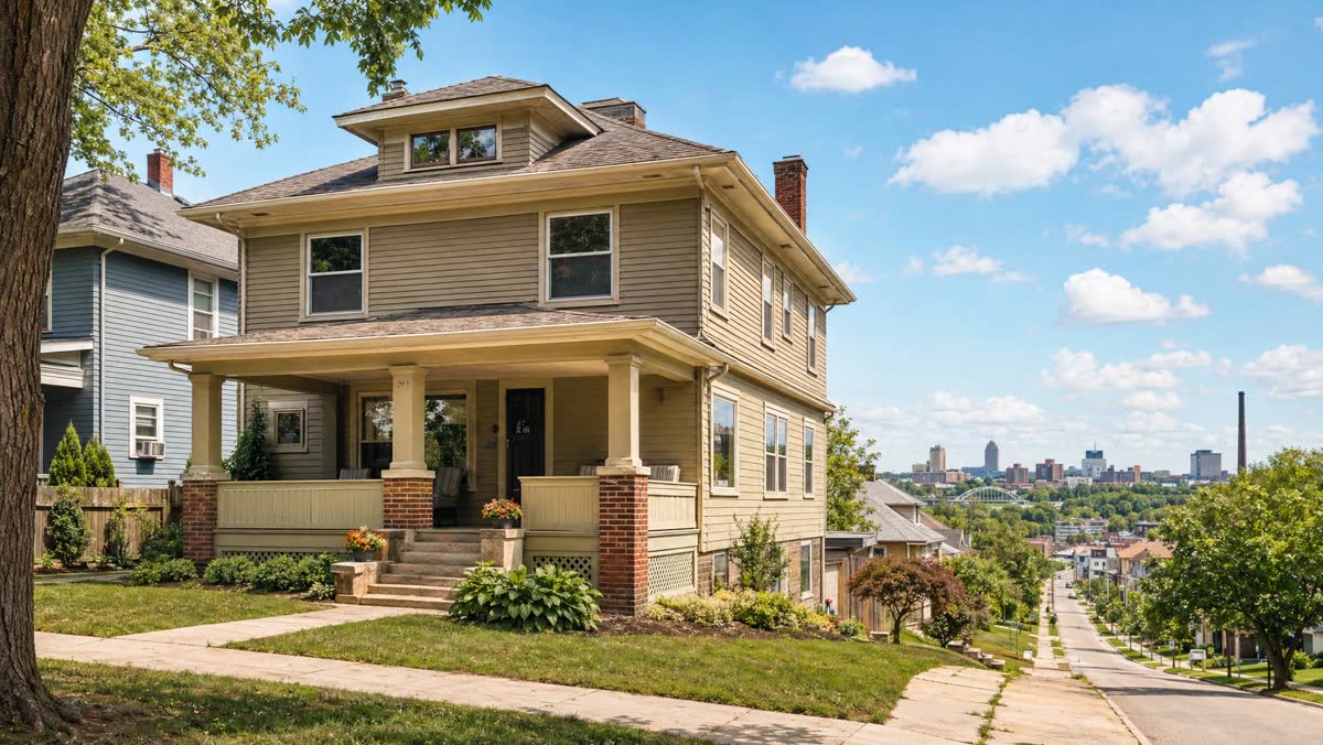 Representative Youngstown OH early twentieth century home with civic industrial context