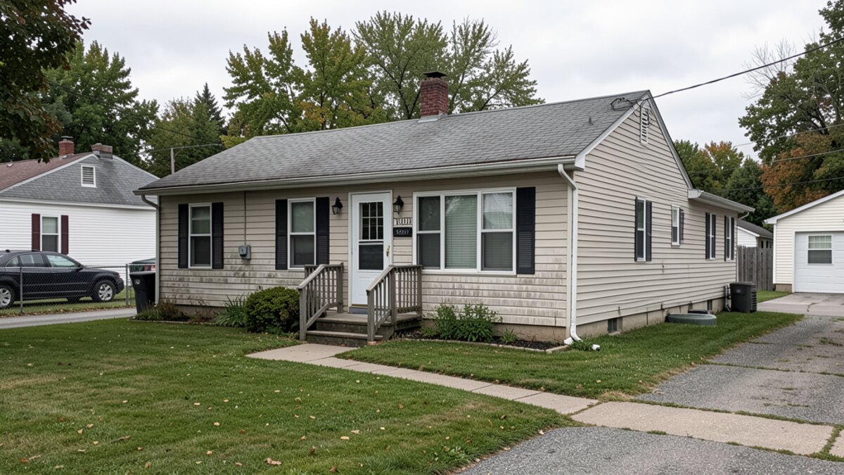 older small rental or duplex property in Adrian Michigan