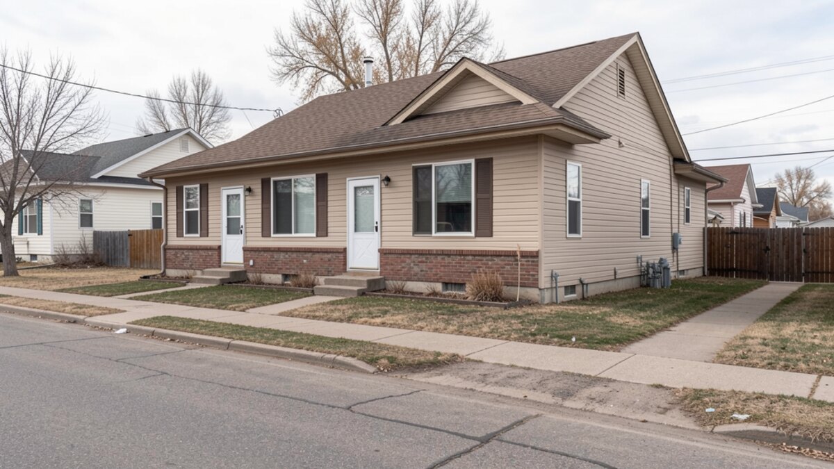 older small rental duplex or compact multifamily property in Billings Montana