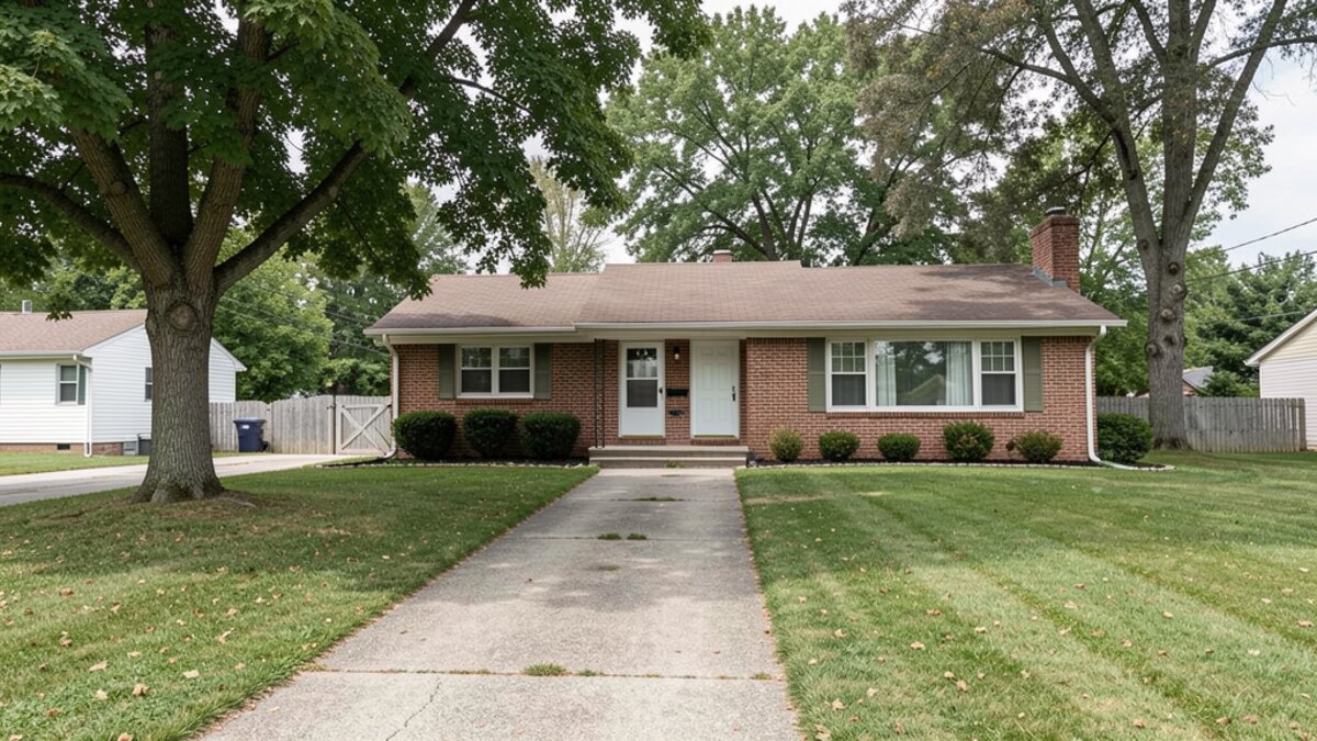 modest Coshocton Ohio ranch or bungalow with driveway and small yard
