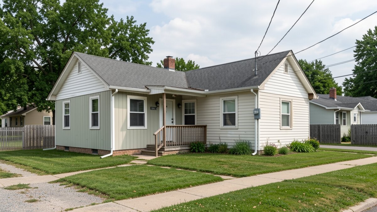 Emporia Kansas older duplex or small rental property exterior