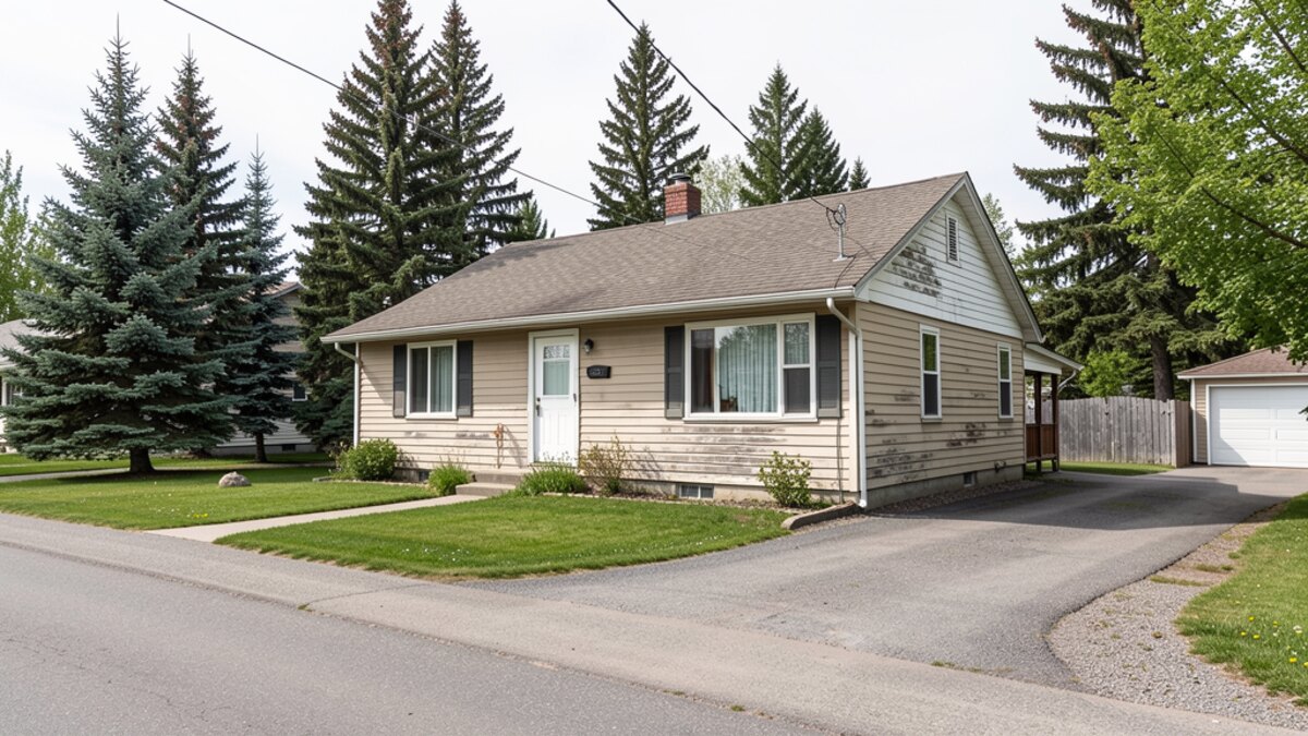 Representative older Fairbanks Alaska residential home