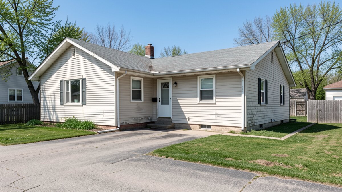 older small rental duplex or compact multifamily property in Faribault Minnesota