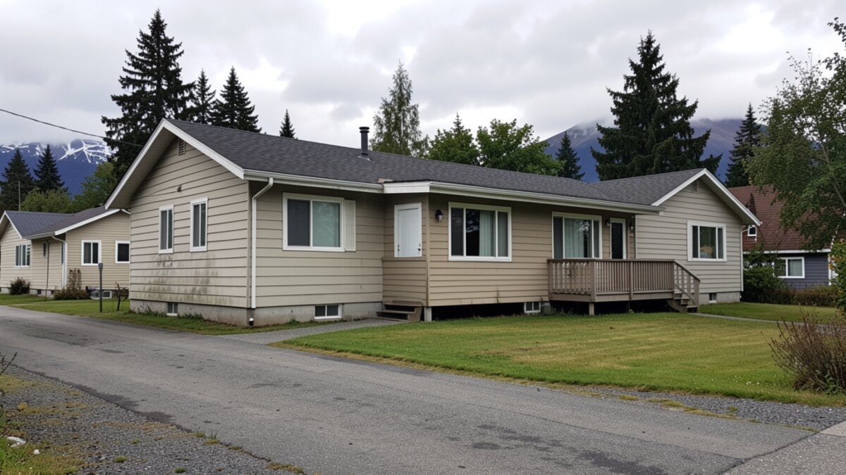 older small rental duplex or compact multifamily property in Juneau Alaska
