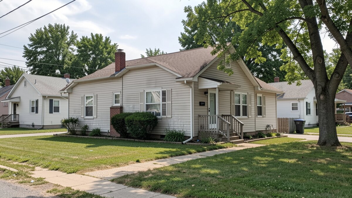 Kearney Nebraska older duplex or small rental property in a modest neighborhood
