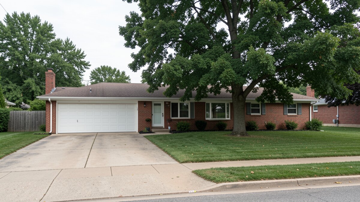 Representative older Lincoln Illinois residential home