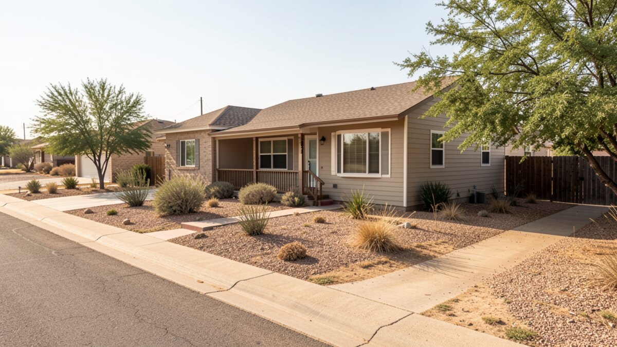 Representative older Midland Texas residential home
