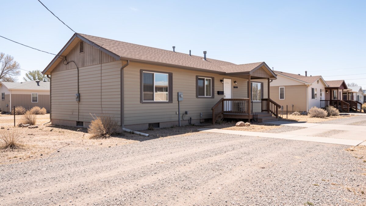 older small rental duplex or compact multifamily property in Rock Springs Wyoming