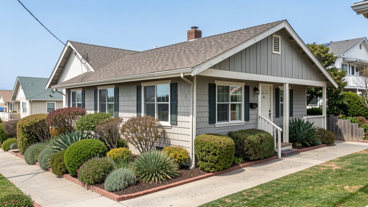 Santa Cruz California older small multifamily or rental property exterior