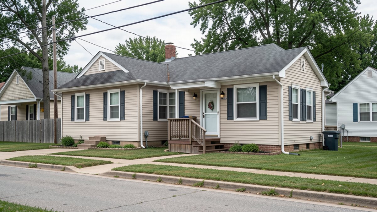 older small rental duplex or compact multifamily property in Sedalia Missouri