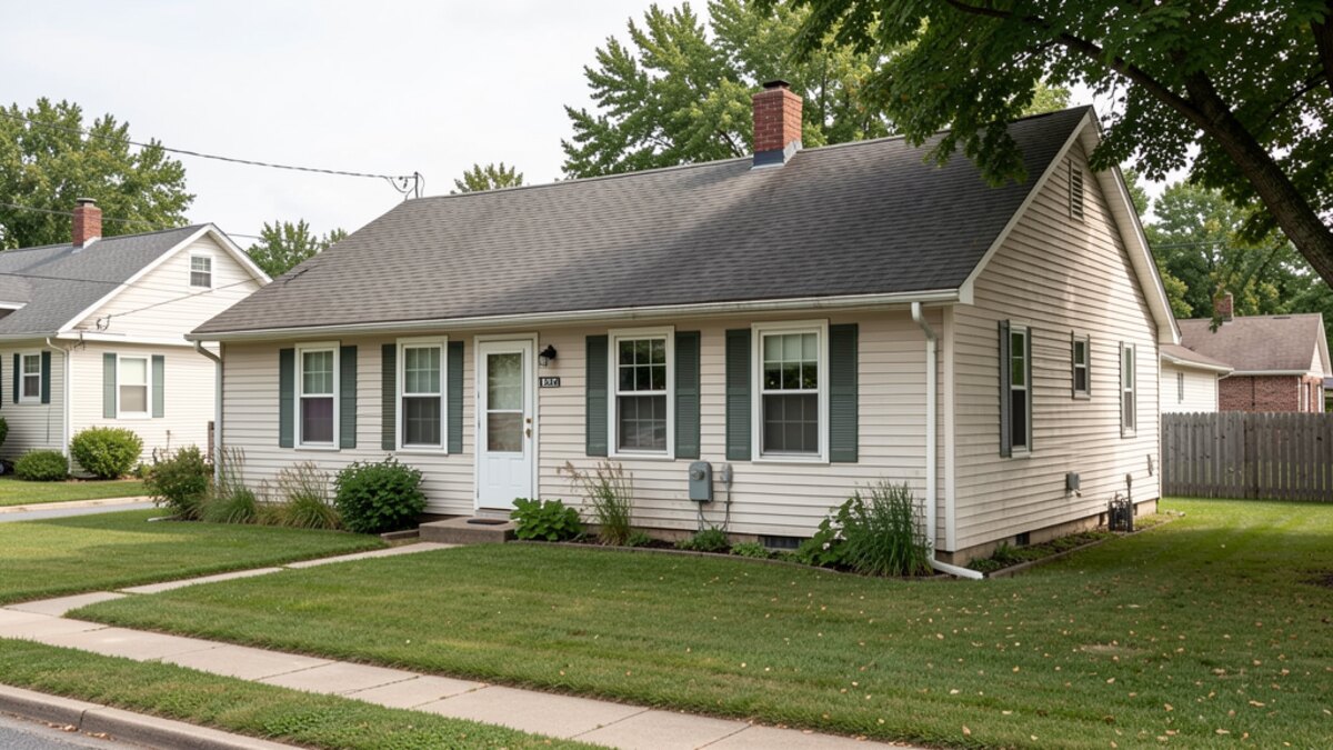 Sparta Wisconsin older duplex or small rental property in a modest residential neighborhood