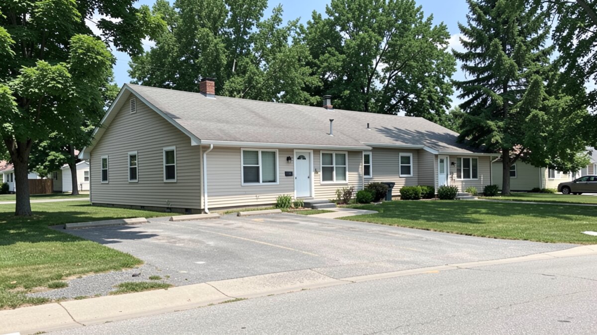 older small rental duplex or compact multifamily property in St. Cloud Minnesota