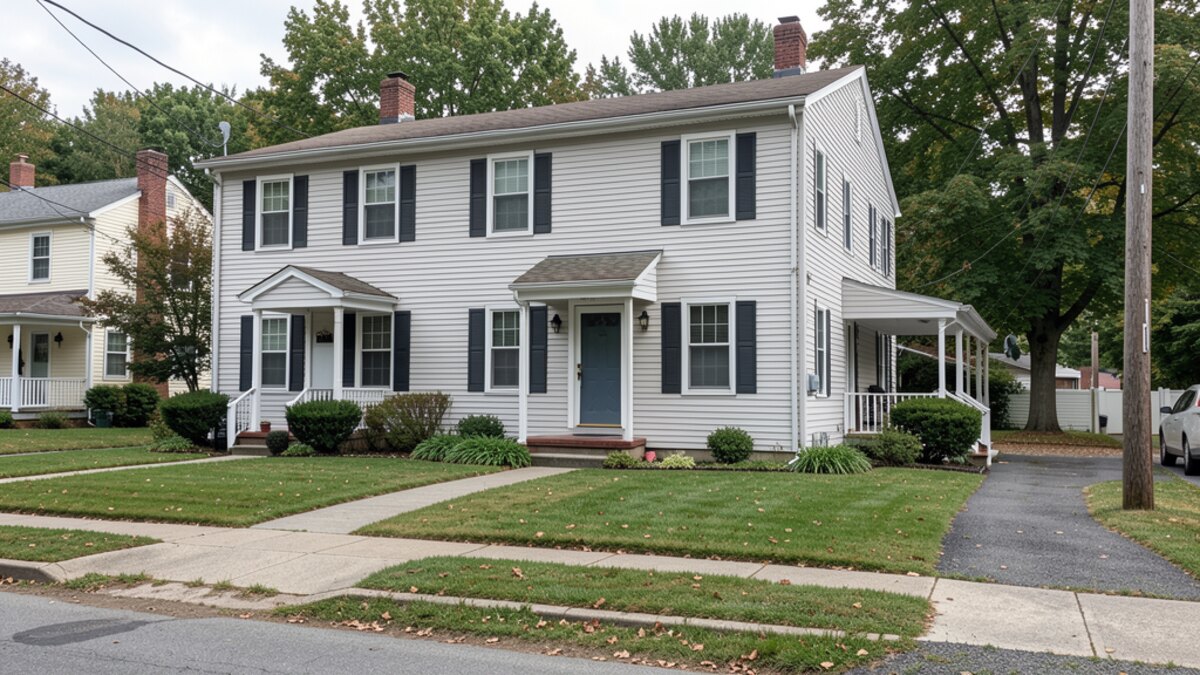 older small rental duplex or compact multifamily house in Torrington Connecticut