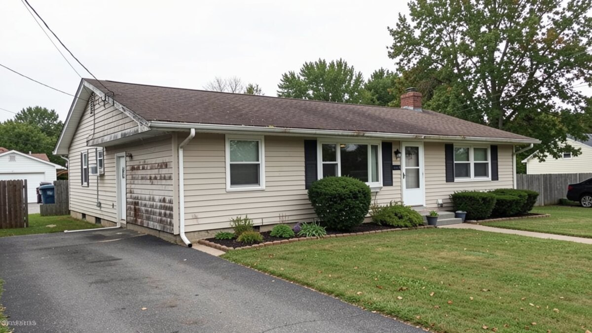 modest Watertown Wisconsin ranch house with driveway and small yard