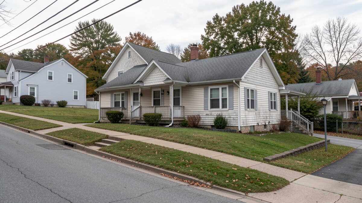 older small rental duplex or compact multifamily property in Wheeling West Virginia
